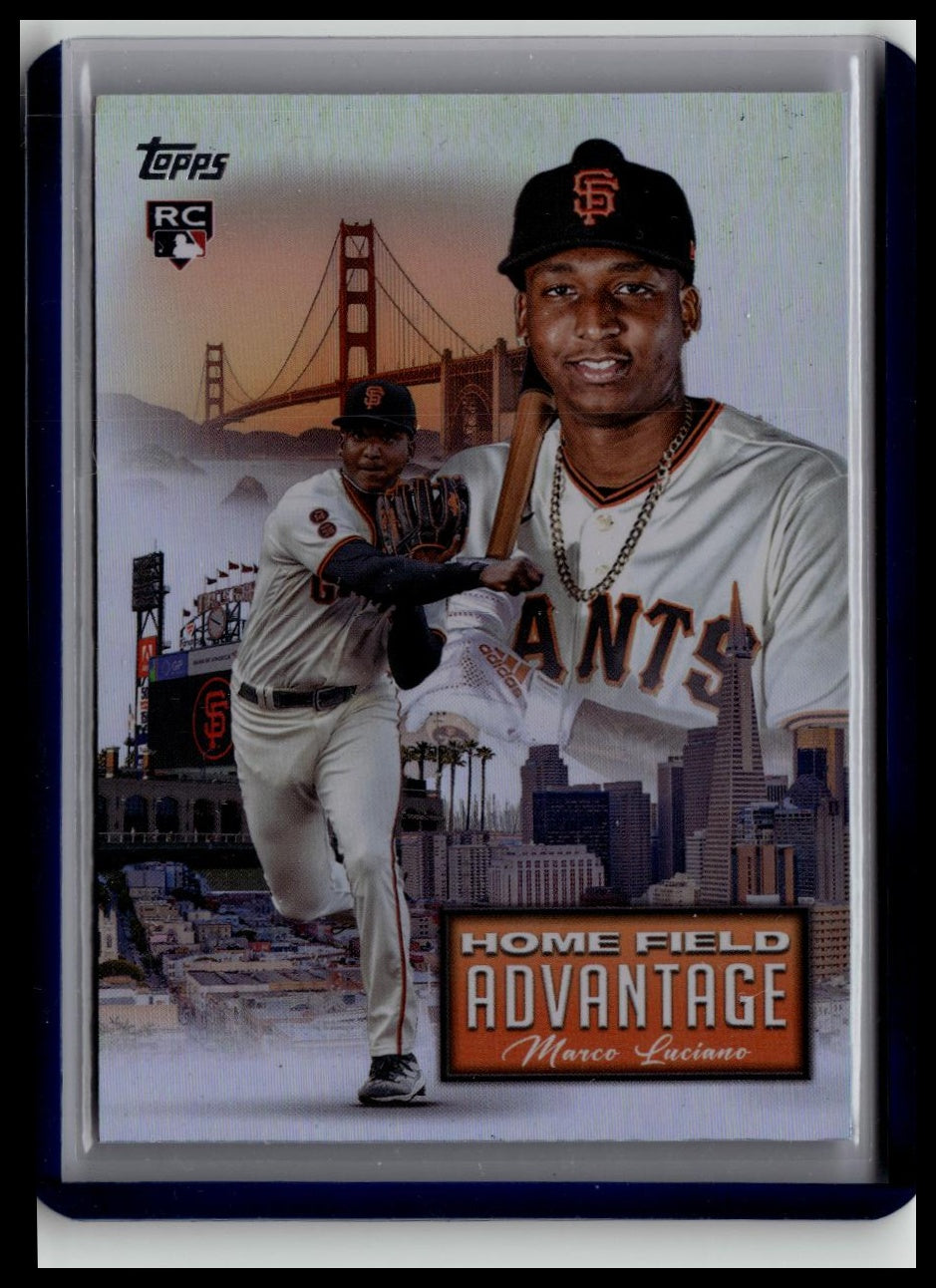 2024 Topps Marco Luciano #HFA-16 Home Field Advantage Giants Rookie