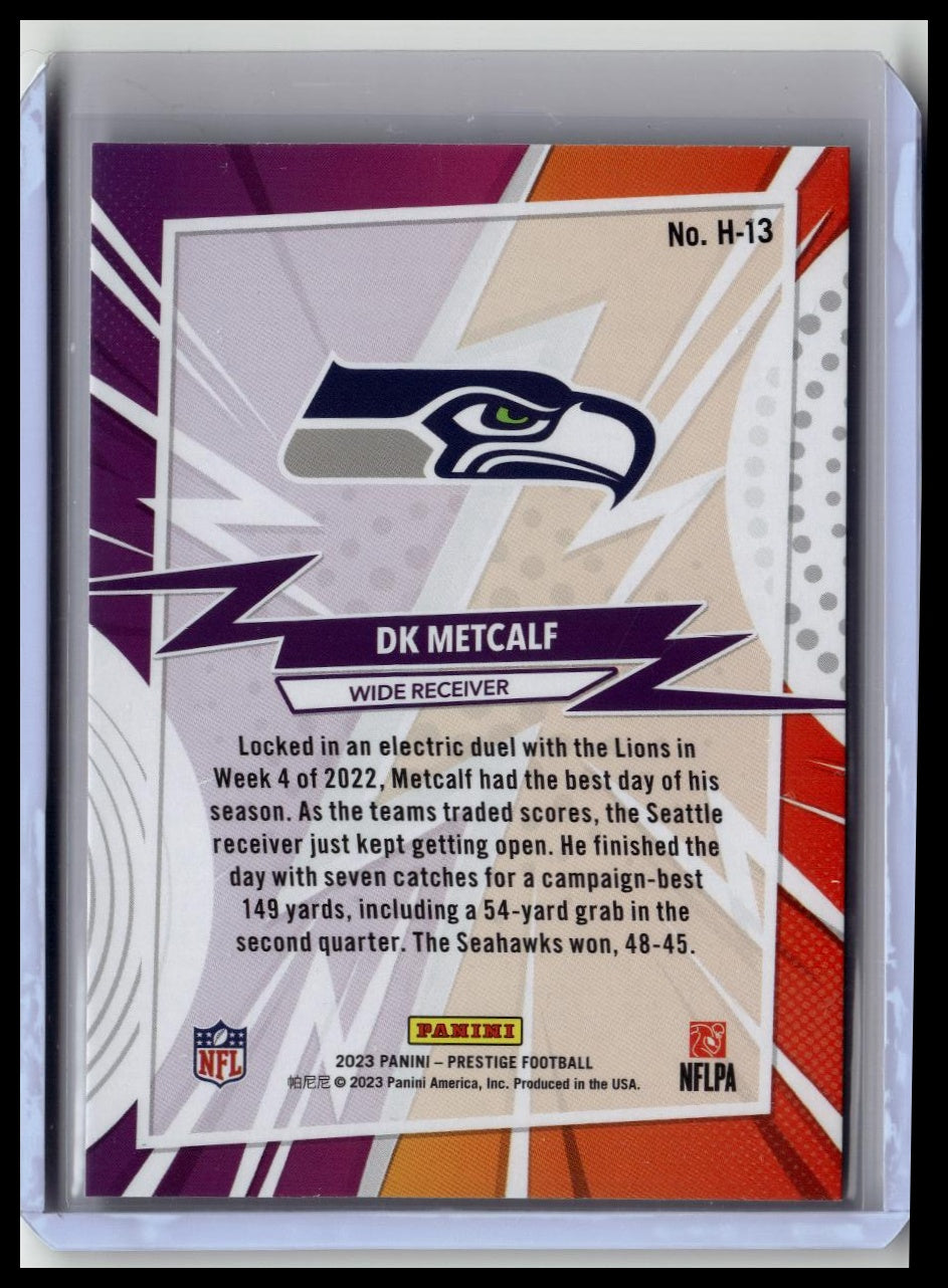 2023 Panini Prestige DK Metcalf Heros #H-13 Seattle Seahawks