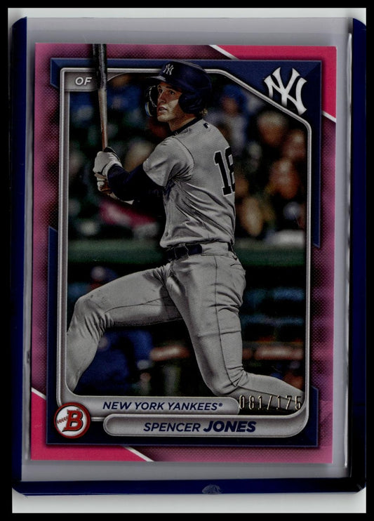 2024 Bowman Spencer Jones /175 Pink #BP-32 New York Yankees