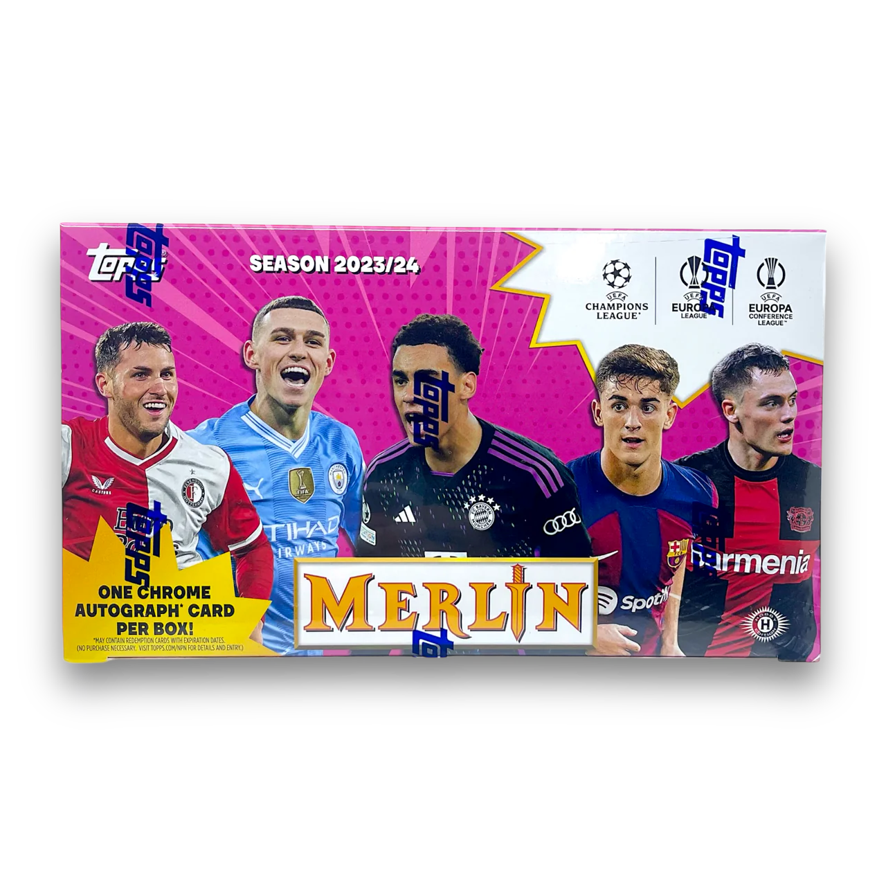 2023-24 Topps UEFA Club Competitions Merlin Chrome Soccer Hobby Box