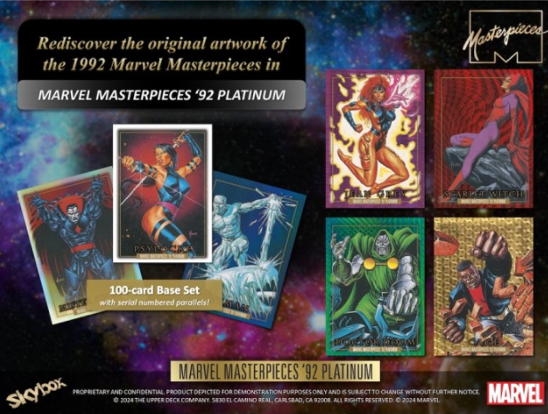 2024 Upper Deck Marvel Masterpieces ‘92 Platinum Hobby Box