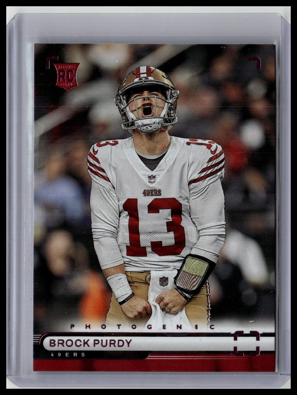 2022 Panini Chronicles Brock Purdy #PH-36 Photogenic Pink San Francisco 49ers