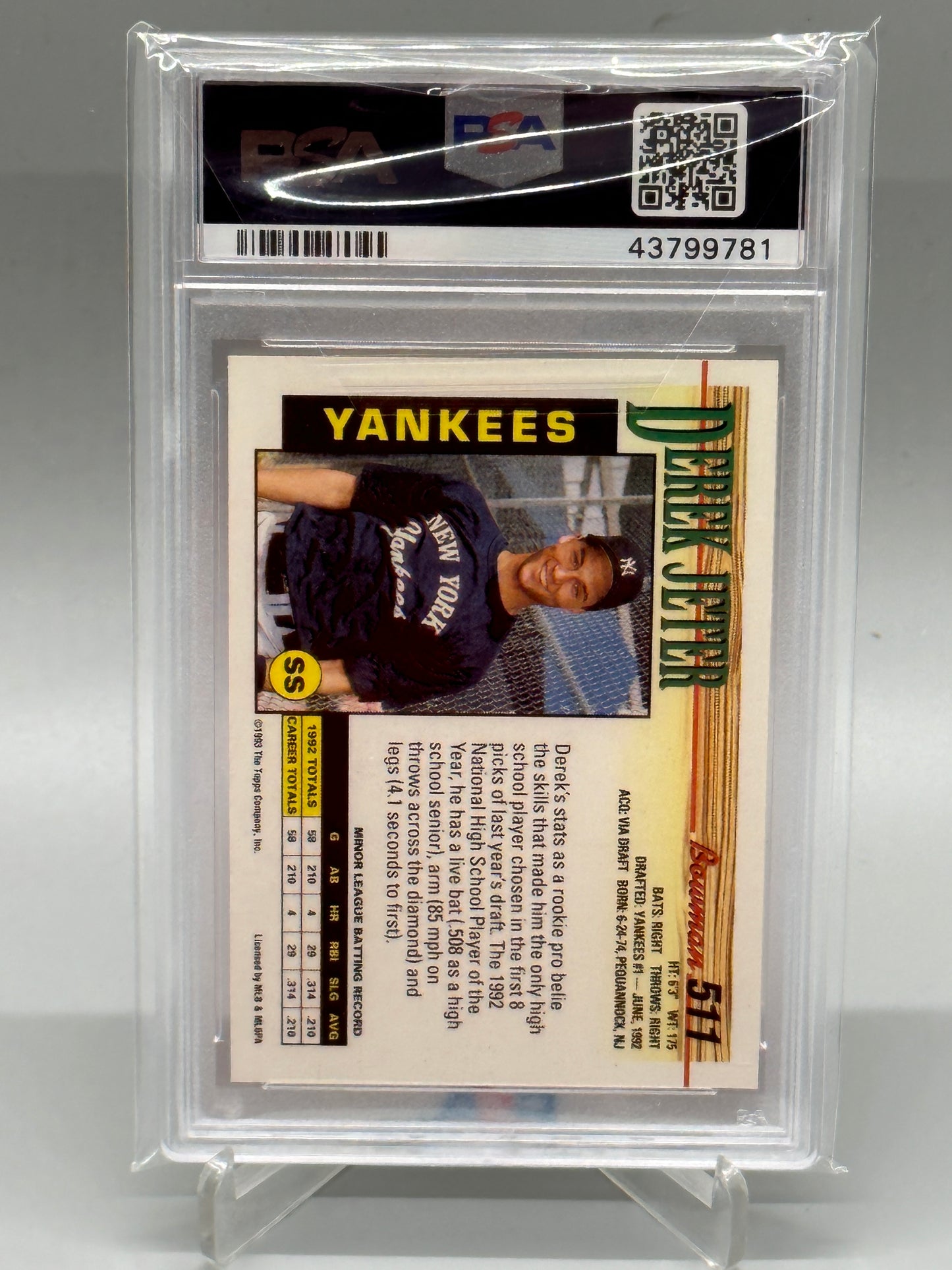 1993 Bowman Derek Jeter