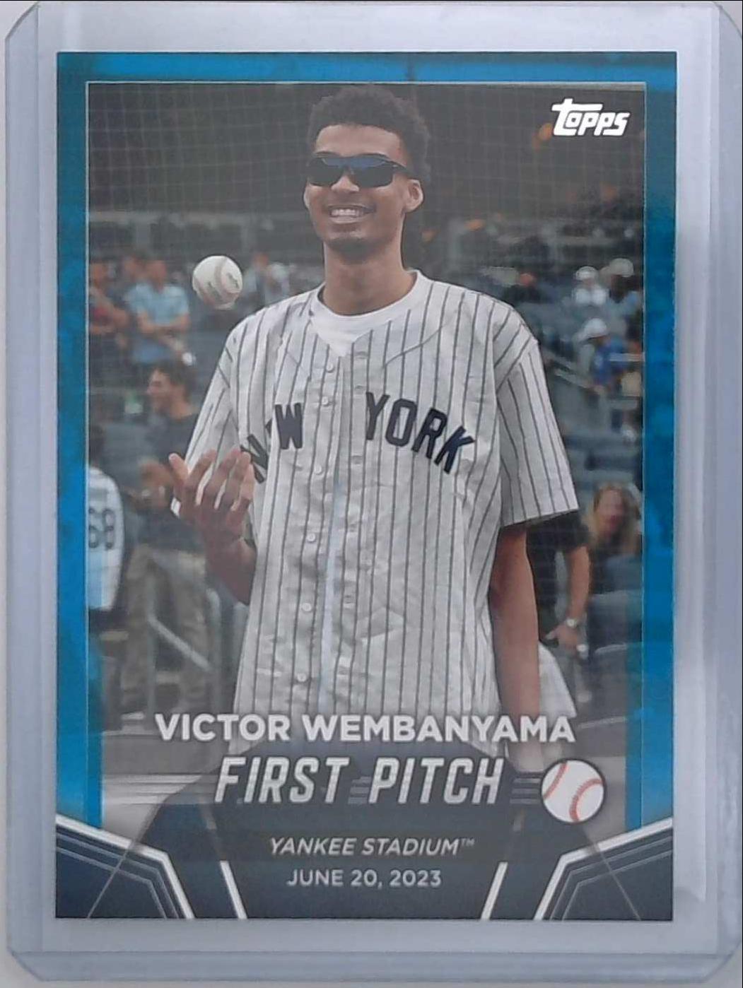 2024 Topps Series 2 Victor Wembanyama Blue Retail Exclusive