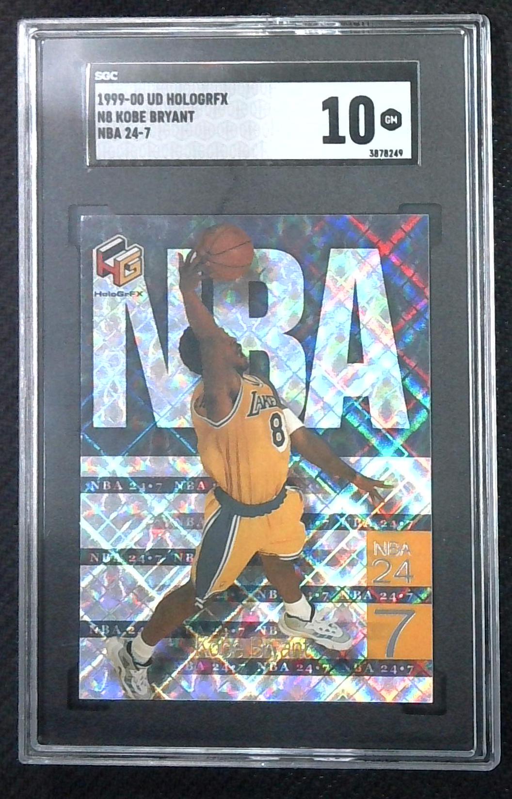 1999 UD HOLOGRFX KOBE BRYANT NBA 24/7 SGC 10!