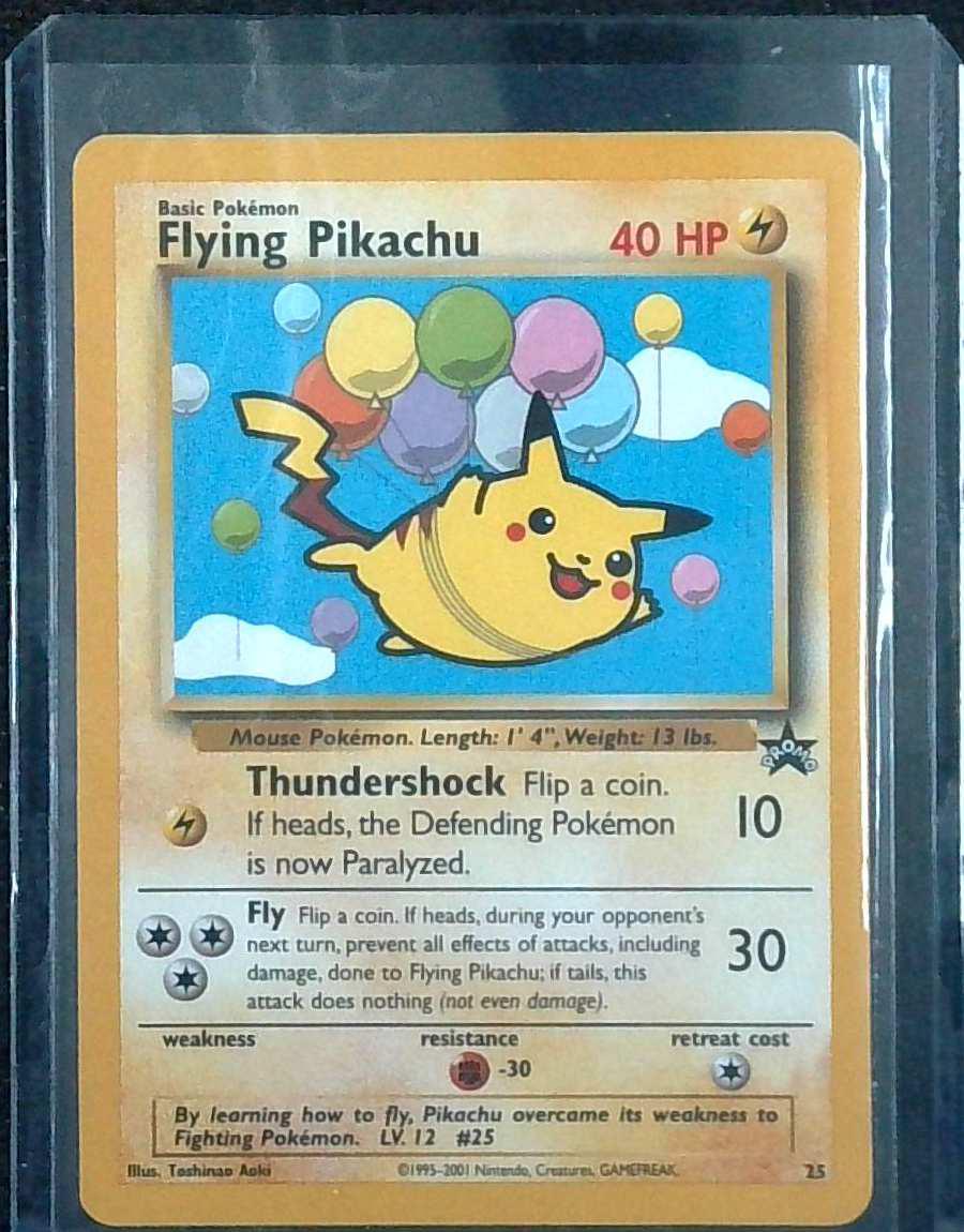 Flying Pikachu #25 - Black Star Promo - Non Holo - Pokemon TCG 2001