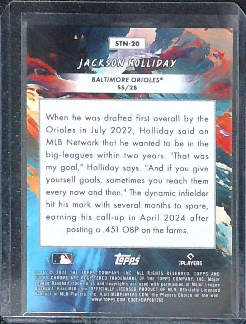 2024 Topps Chrome Cosmic Jackson Holliday Stars In The Night Rookie SSP #STN-20 05/10