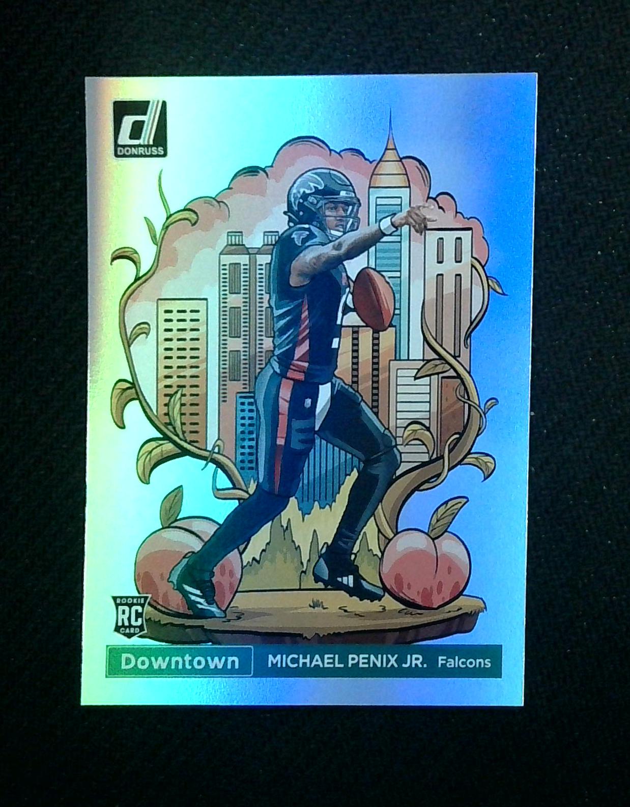 2024 Donruss NFL Michael Penix Jr “DOWNTOWN” SSP ROOKIE Regular Size #14 Falcons