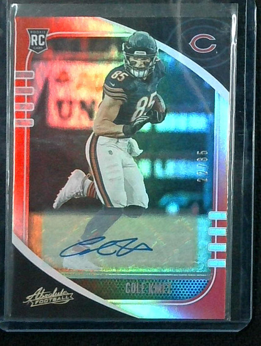 2020 Panini Absolute Cole Kmet Rookie Auto Autograph /35