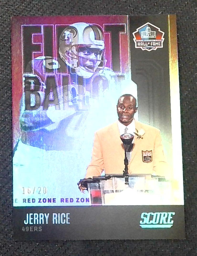 2022 Panini Score Jerry Rice First Ballot 16/20 San Francisco 49ers