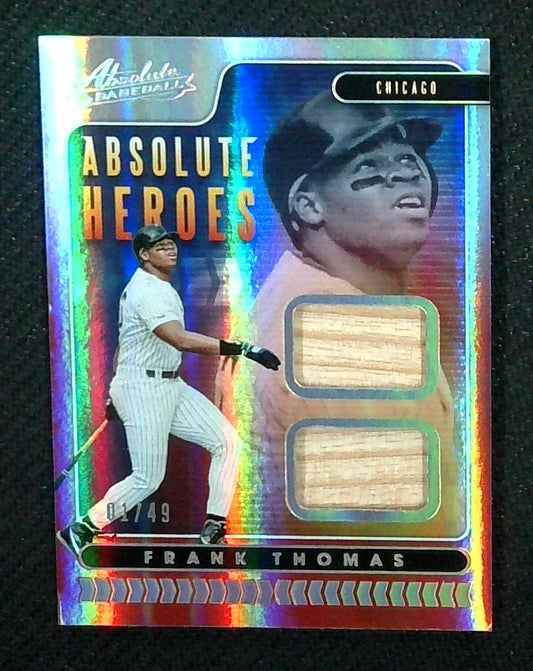 2020 Panini Absolute Frank Thomas Dual Bat Relic /49