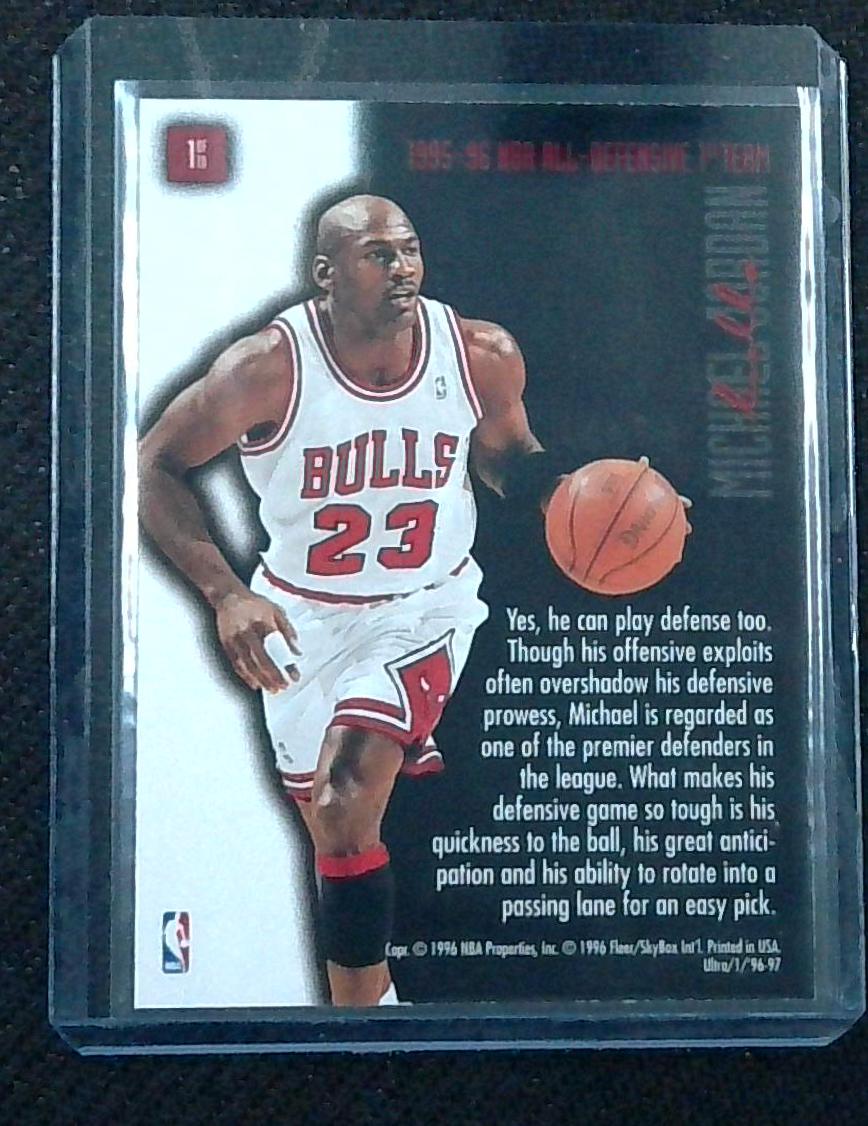 1996 Fleer Ultra Michael Jordan Full Court Trap #1 Bulls