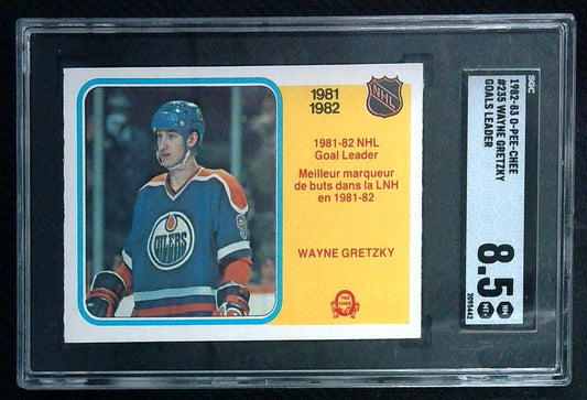 1982-83 Wayne Gretzky OPC #235 Goals Leader SGC Graded 8.5 NM/MT+