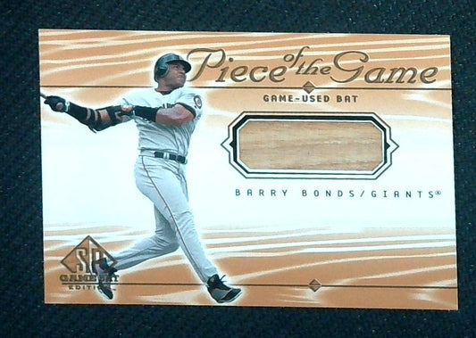 2000 SP Piece Of The Game Barry Bonds Game Used Bat Relic