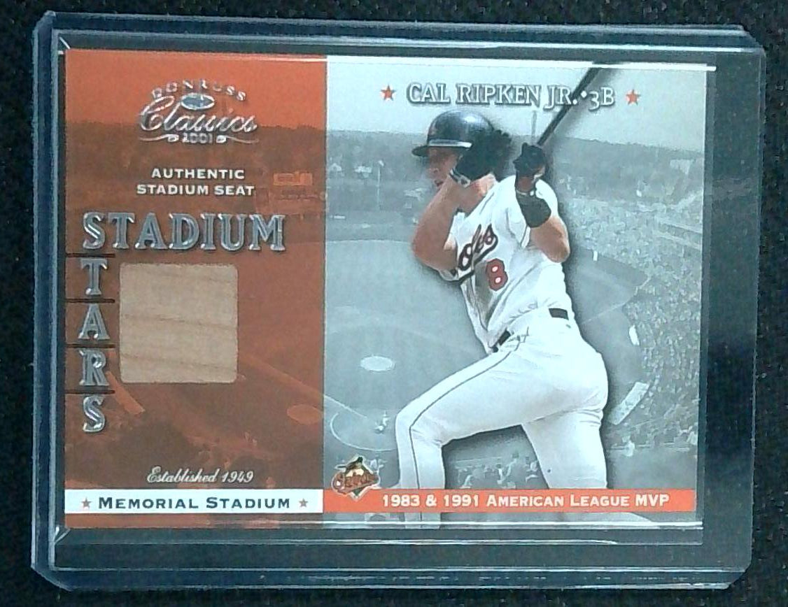 Cal Ripken Jr. 2001 Donruss Classics Stadium Stars Authentic Seat Memorial Stadium