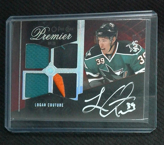 2009-10 UD O Pee Chee Premier Logan Couture 4x Relic Patch AUTO /35