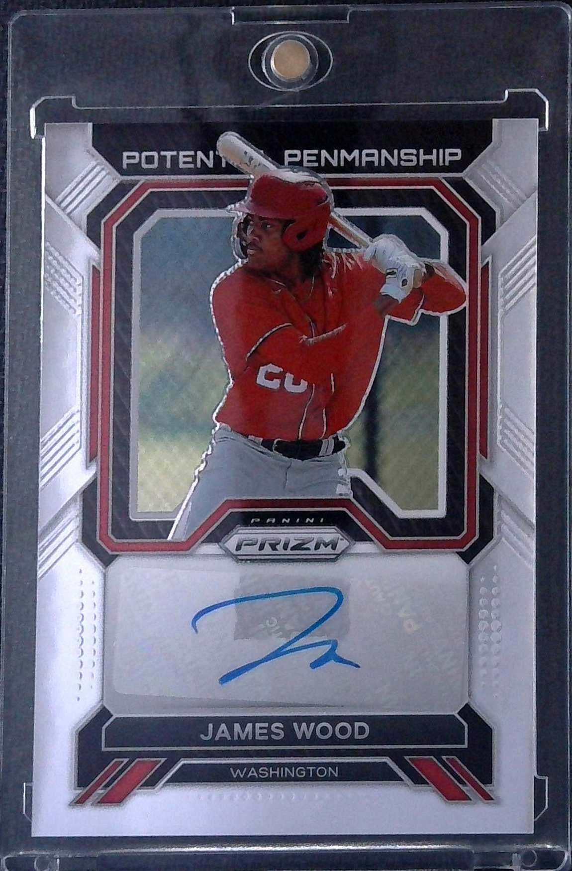 JAMES WOOD AUTO 2023 Panini Prizm POTENTIAL PENMANSHIP Autograph