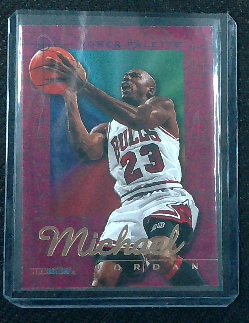 1996 Skybox NBA Hoops Power Palette Michael Jordan Insert #1 Of 10