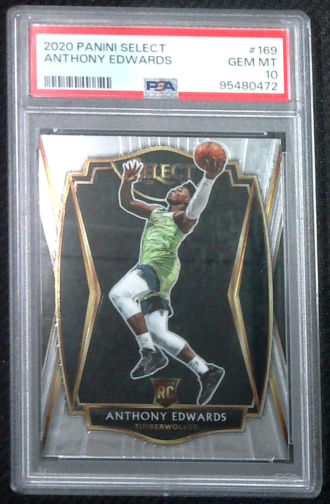 2020 Select Anthony Edwards Premier Level Rookie PSA 10