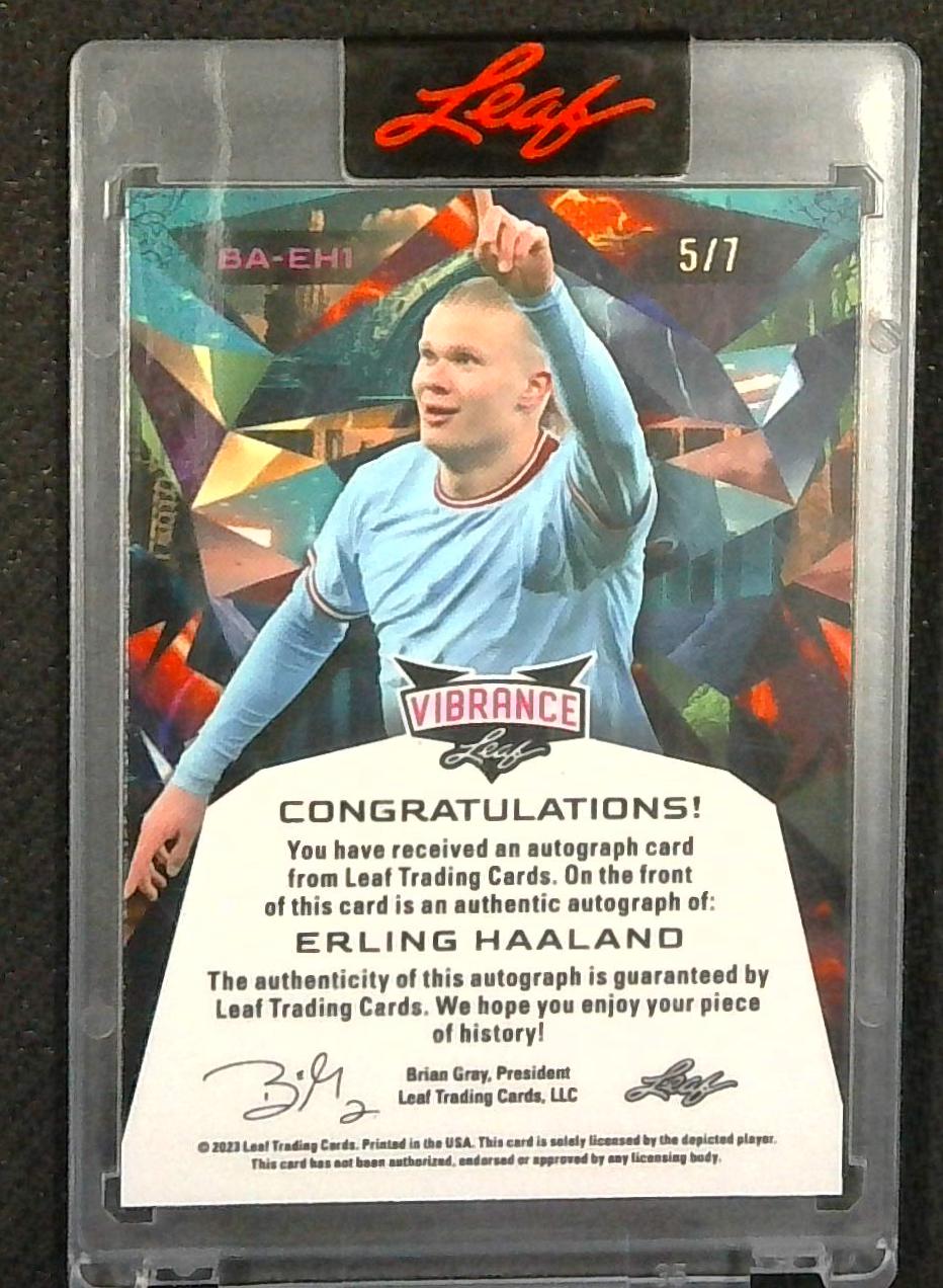 2023 Leaf Vibrance Erling Haaland Auto /7