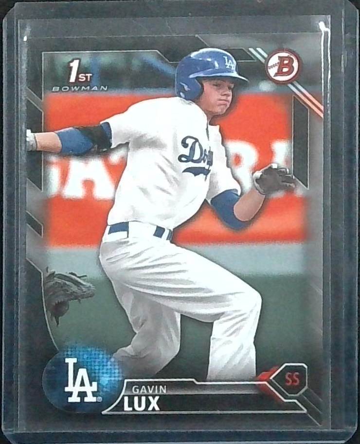 Gavin Lux 2016 Bowman Draft Silver /499 Dodgers 1st Bowman