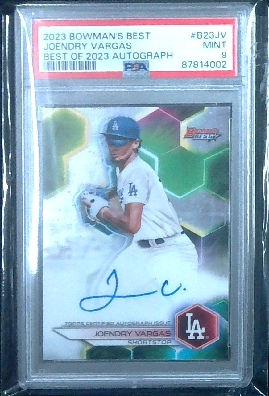 2023 Bowman's Best Joendry Vargas  Auto PSA 9