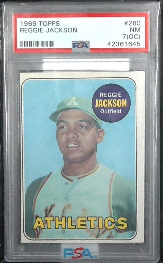 1969 Topps Reggie Jackson  PSA 7 (OC)