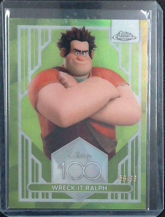 2023 Topps Chrome Disney Wreck It Ralph Green Foil /99