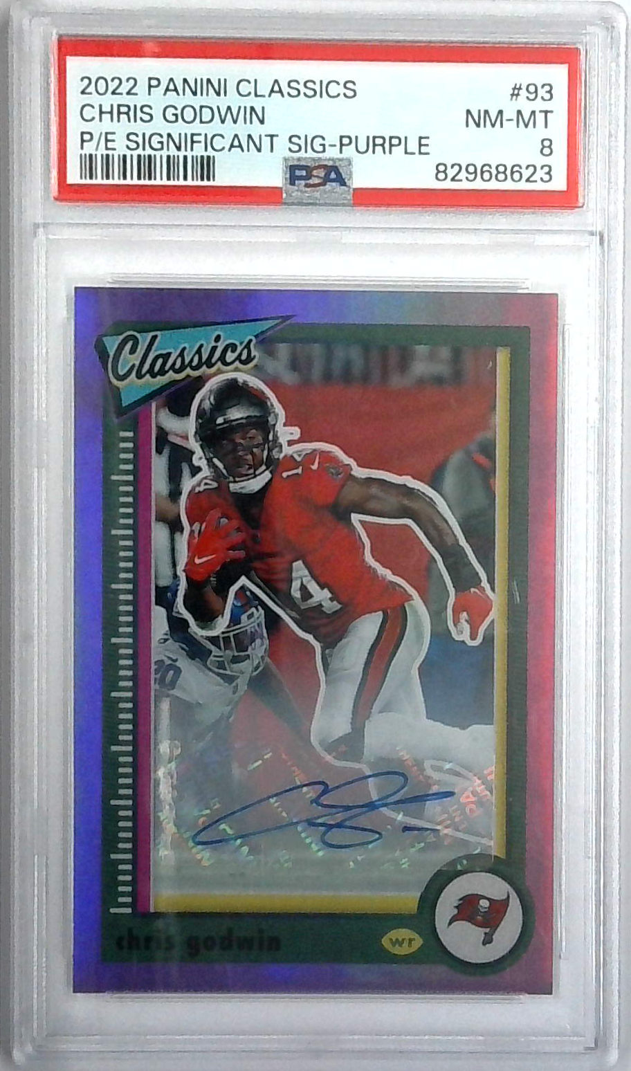 Chris Godwin 2022 Panini Classics Purple Tampa Bay Buccaneers Auto /8