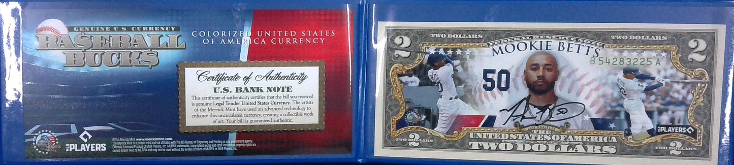 Mookie Betts Commemorative Bank Note