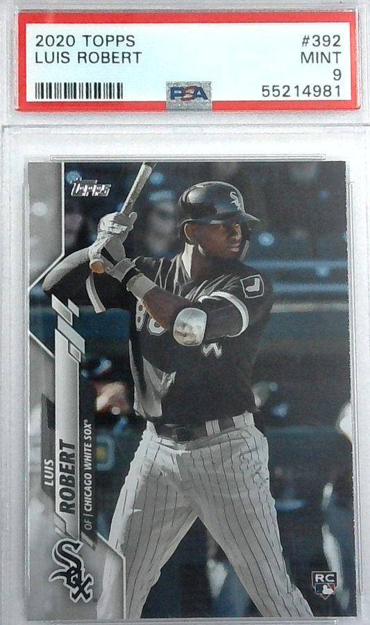 2020 Topps Luis Robert #392 PSA 9 Mint Mt Rookie Card RC White Sox