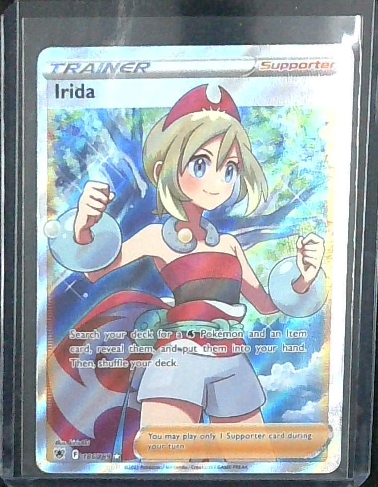 Pokemon Card Irida Ultra Rare 186/189 Astral Radiance Trainer