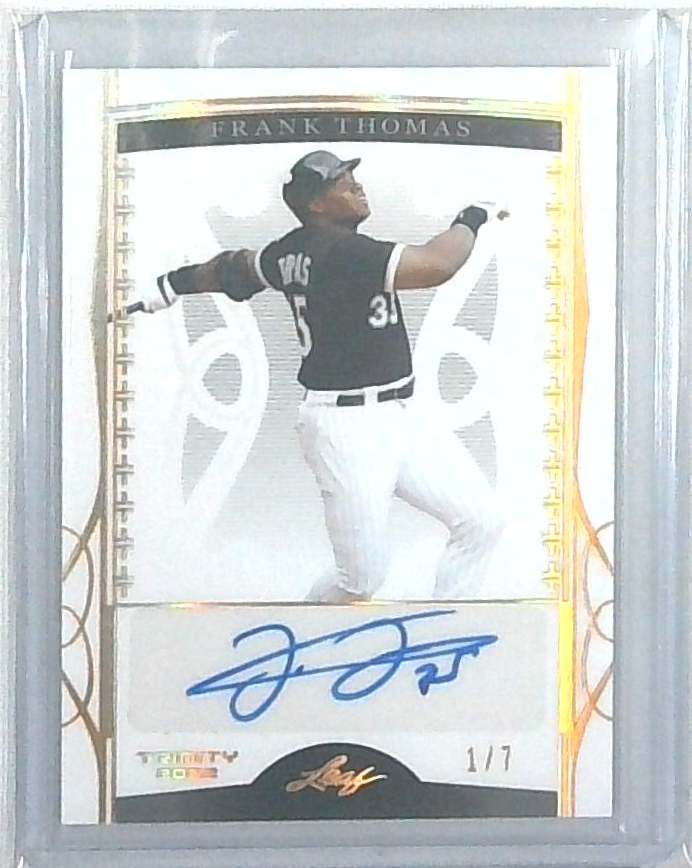 FRANK THOMAS 2022 Leaf Trinity 1/7 AUTO WHITE SOX