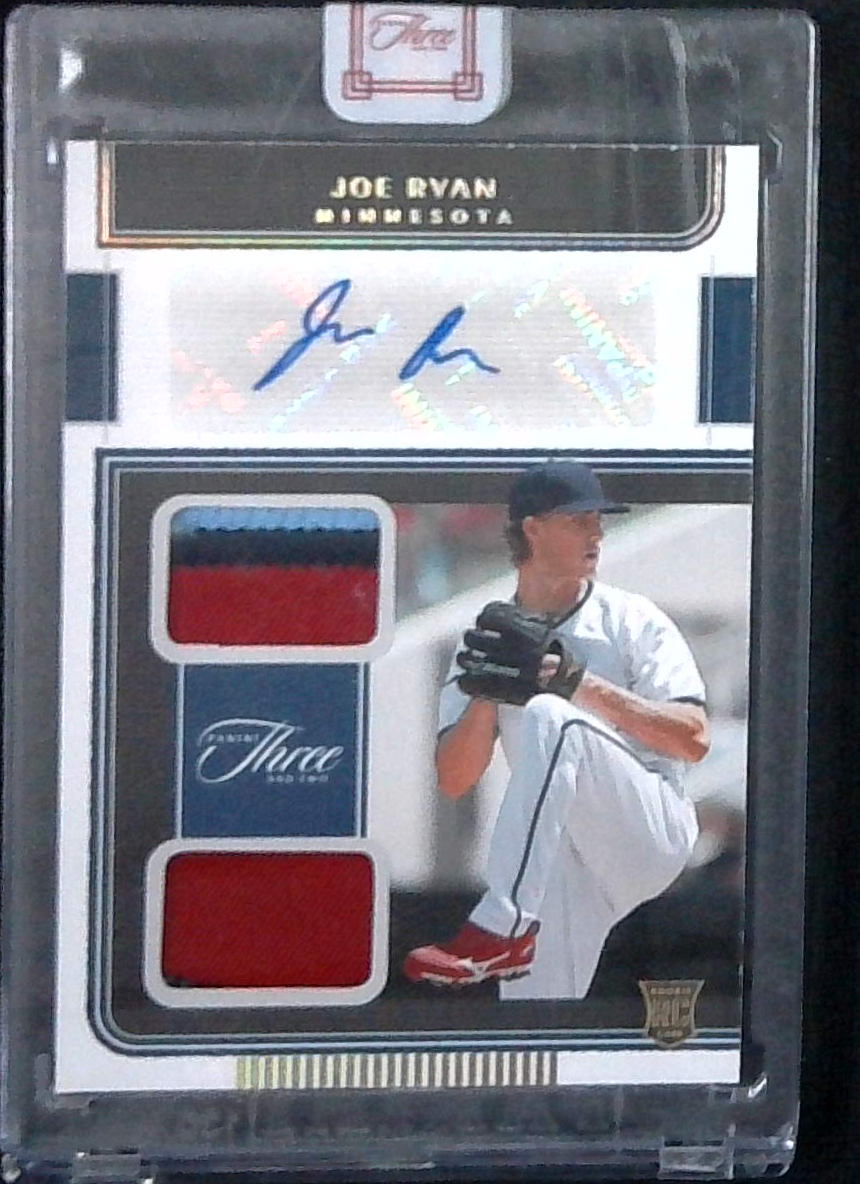 2022 Panini Three and Two Joe Ryan RC Rookie Jersey Patch Auto /15