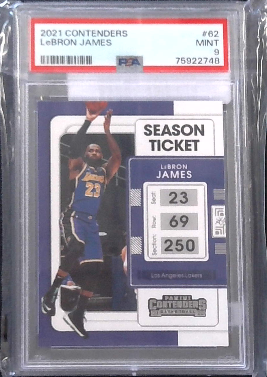 LeBron James 2021-22 Panini Contenders #62 PSA 9