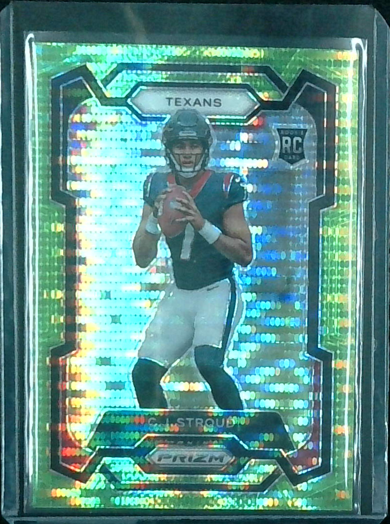 2023 PRIZM CJ STROUD ROOKIE GREEN PULSAR