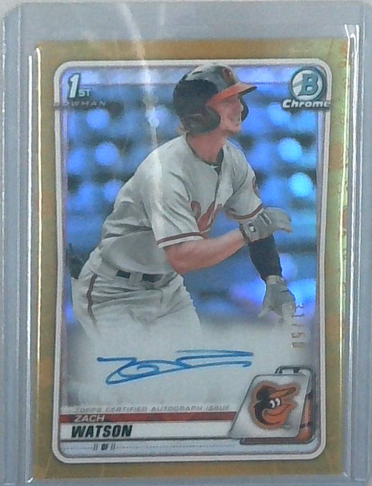 2020 Bowman Chrome Zach Watson Auto /50