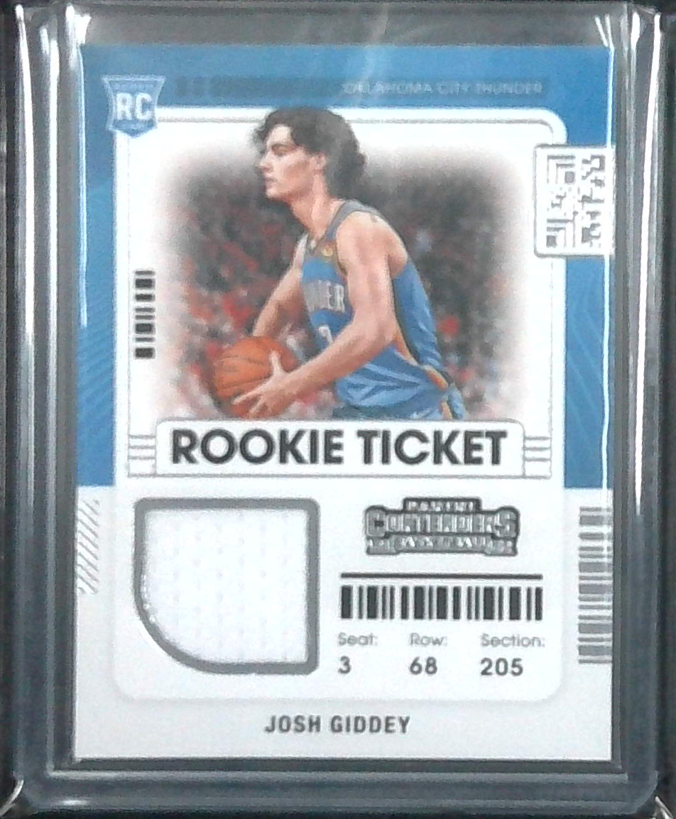 2022 Panini Contenders Rookie Ticket Jersey Josh Giddey