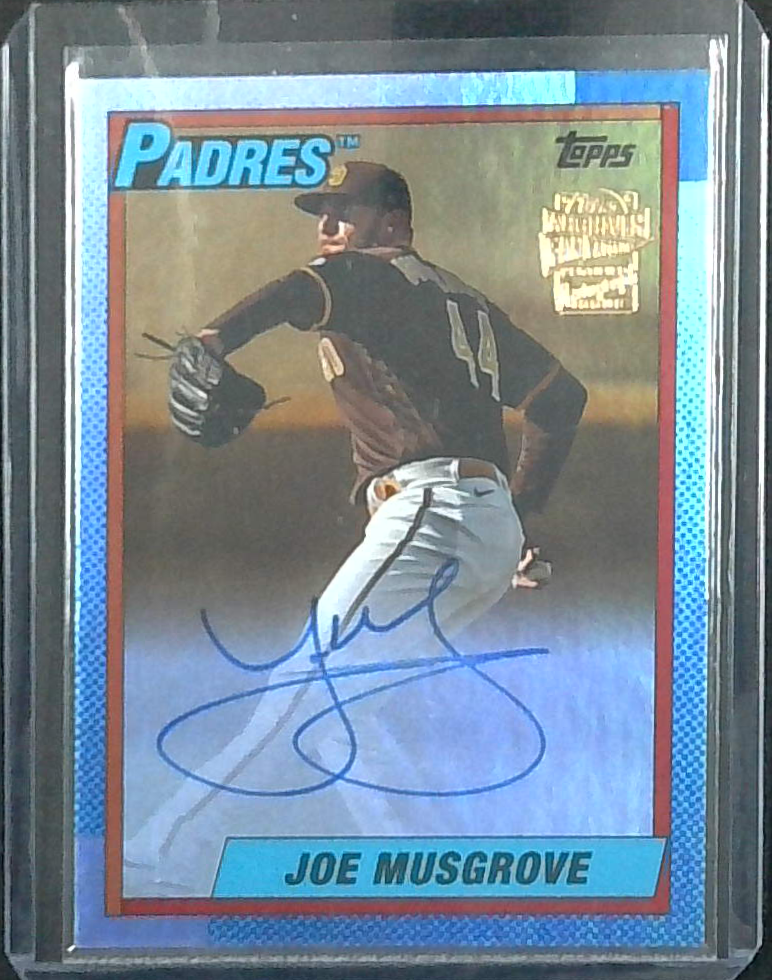 JOE MUSGROVE 2023 Topps Archives Auto Blue Foil /50