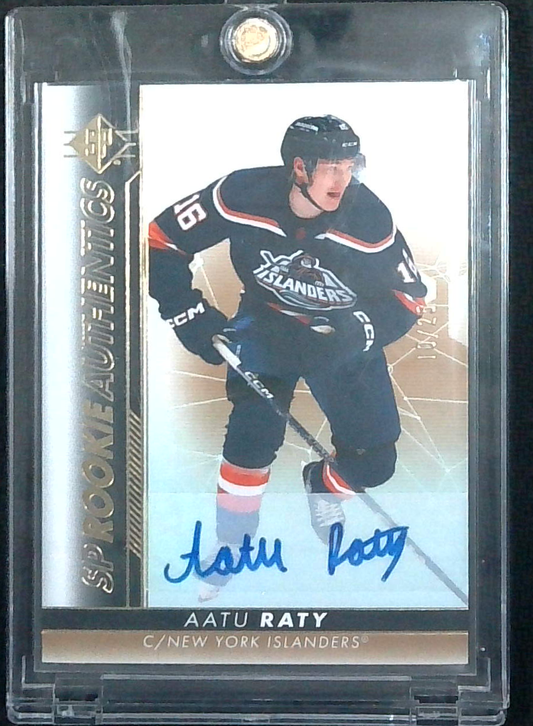 2022-23 SP Authentic Hockey Aatu Raty Rookie Auto /25