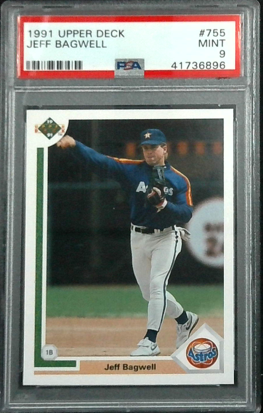 1991 Upper Deck Jeff Bagwell #755 PSA 9 Rookie