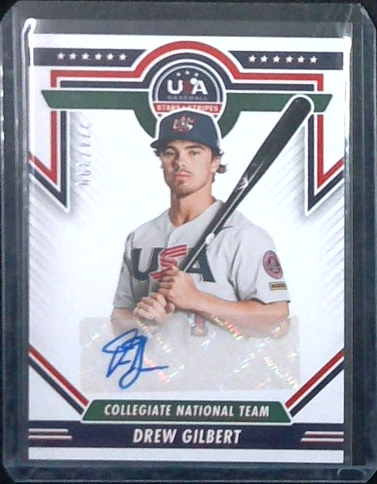 2022 Panini USA Baseball Stars Stripes Drew Gilbert /399 Auto