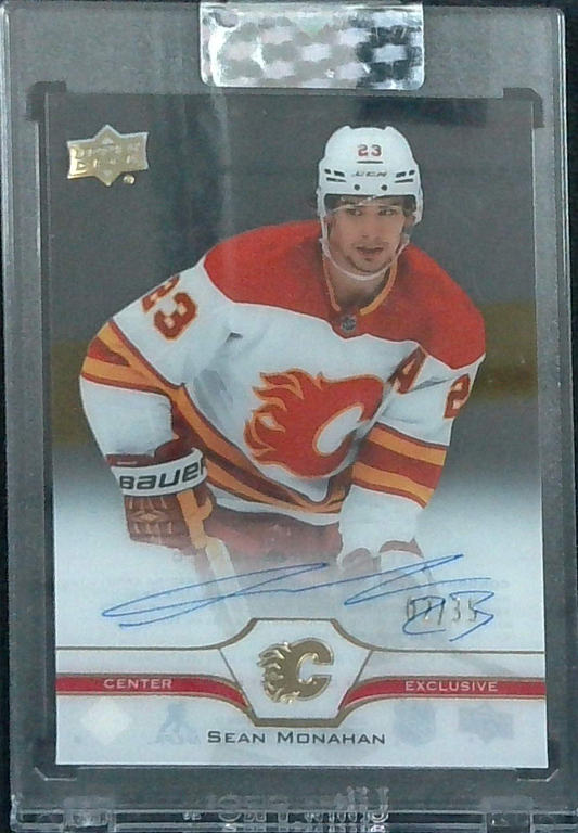 Sean Monahan 2022-23 UD Clear Cut Auto /35