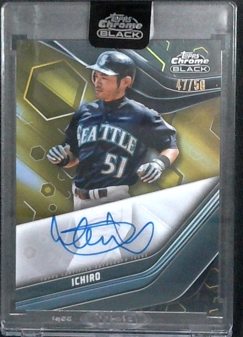 2023 Topps Chrome Black Ichiro Auto /50