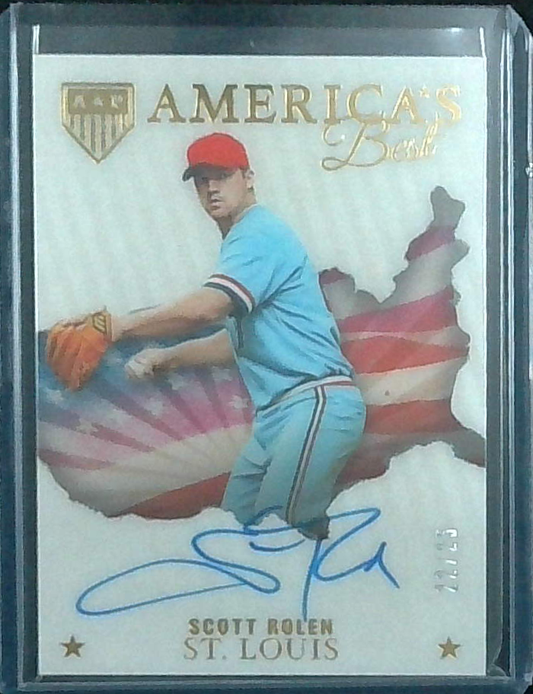 2023 Panini Chronicles America's Best SCOTT ROLEN /25 Gold Auto Cardinals