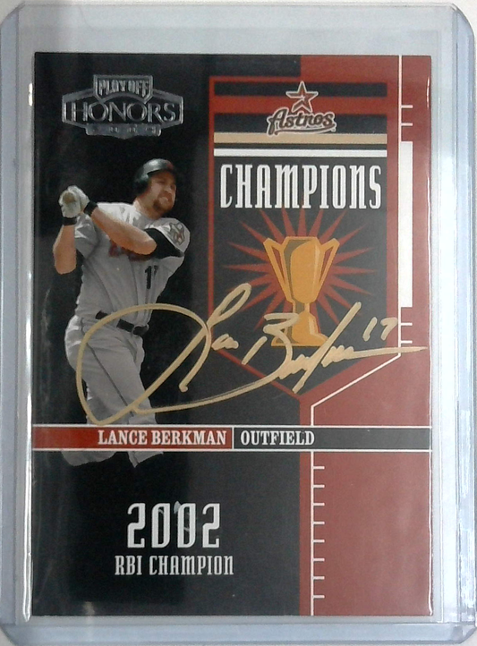 2004 Playoff Honors Champions #C-19 Lance Berkman /2002