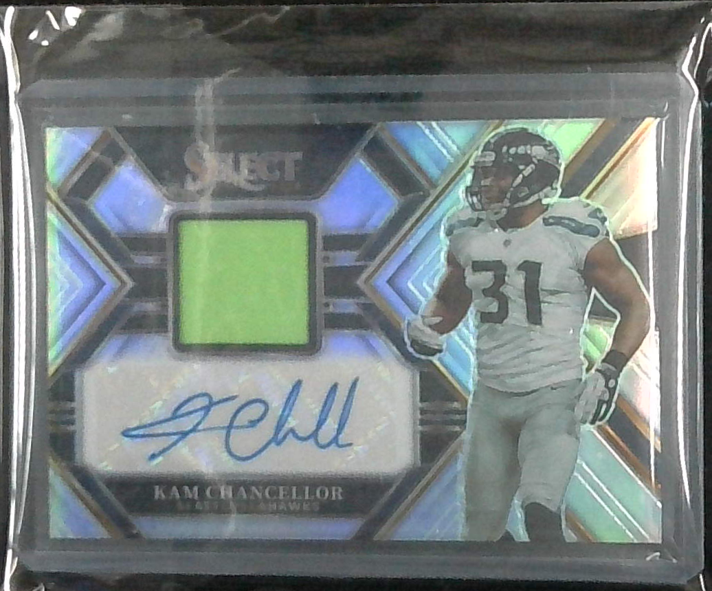2022 Select Football Kam Chancellor Patch Auto /199 Seahawks