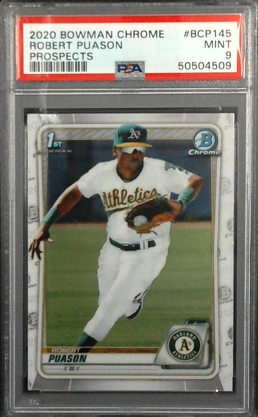 2020 Bowman Chrome Prospects #BP-145 Robert Pauson PSA 9