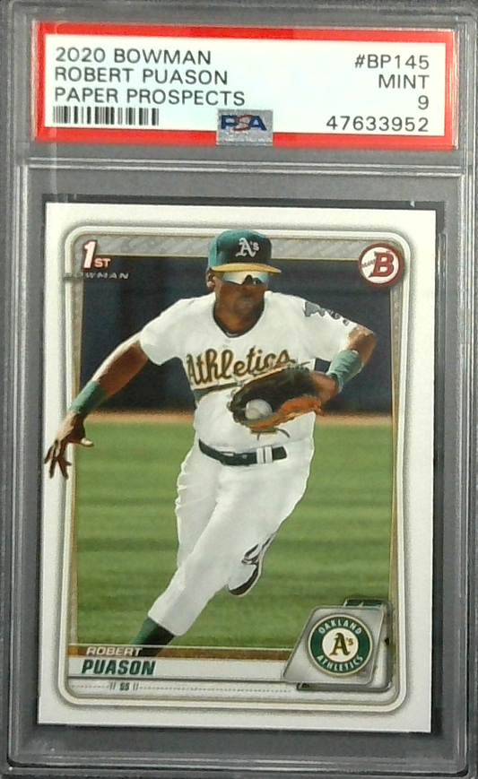 2020 Bowman Paper Prospects #BP-145 Robert Pauson PSA 9