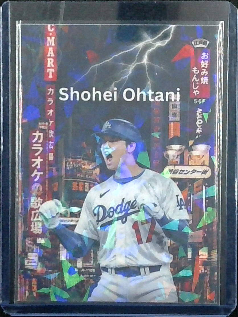 Shohei Ohtani Custom Electric Dodgers Card